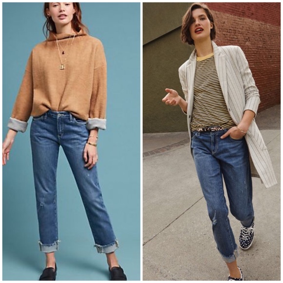 Top Rated!! Anthro Pilcro Mid Rise Slim Boyfriend - Picture 3 of 8